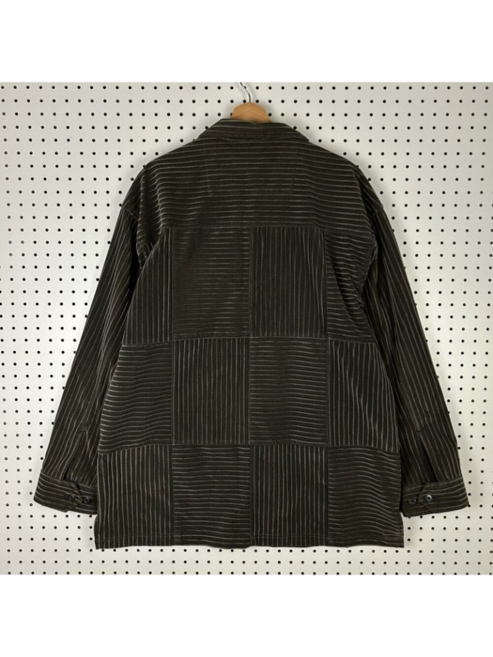 Godbody 2 Piece Men's XL Corduroy Velour Suit Outfit 80s Gray Button Front Baggy - Picture 3 of 11